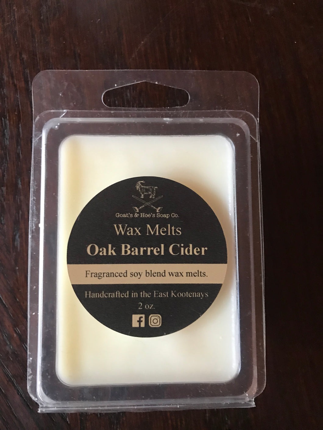 Wax melts- Oak Barrel Cider